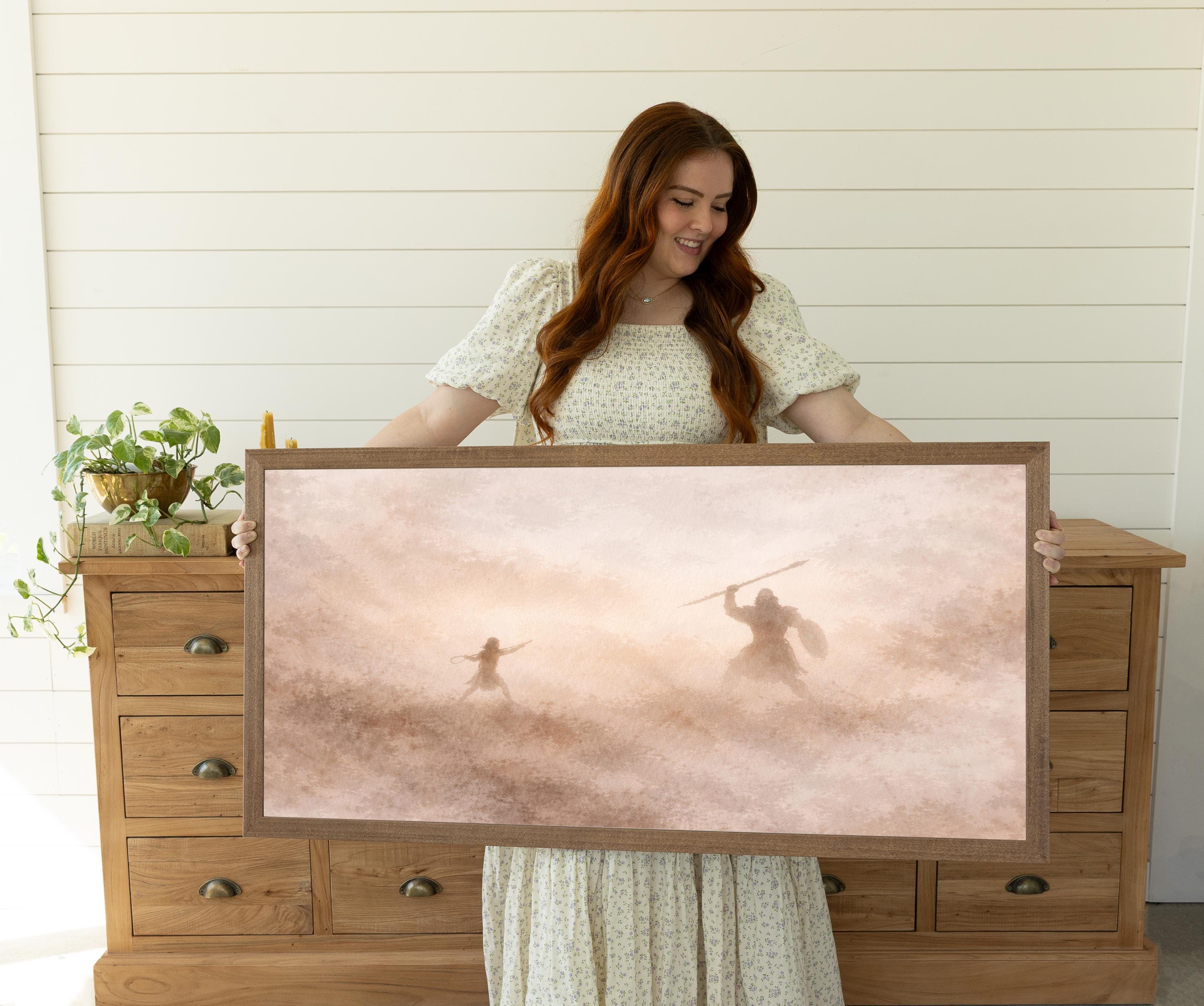 David and Goliath Beige