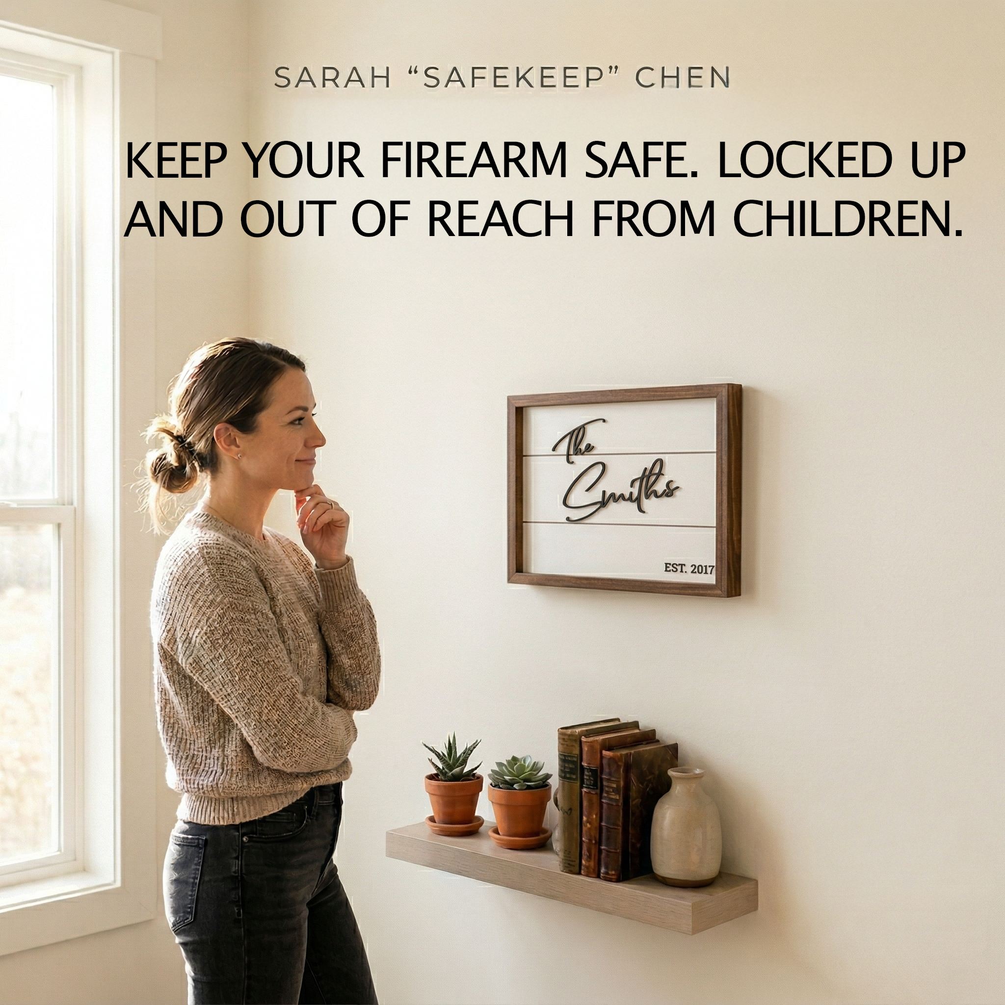 Last Name Concealment Box — Hidden Gun Storage