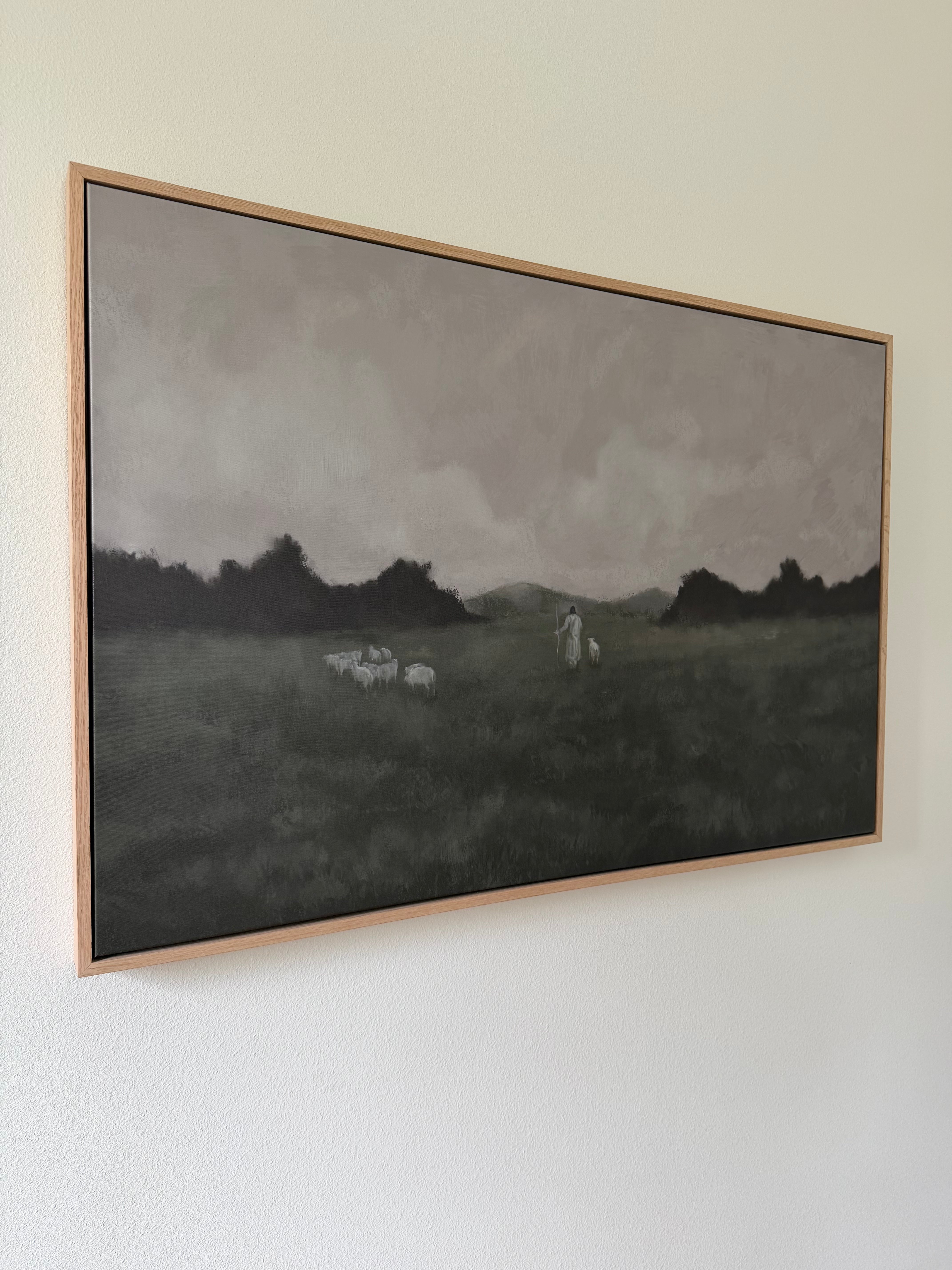 Jesus Leaves 99 Green- Framed Canvas