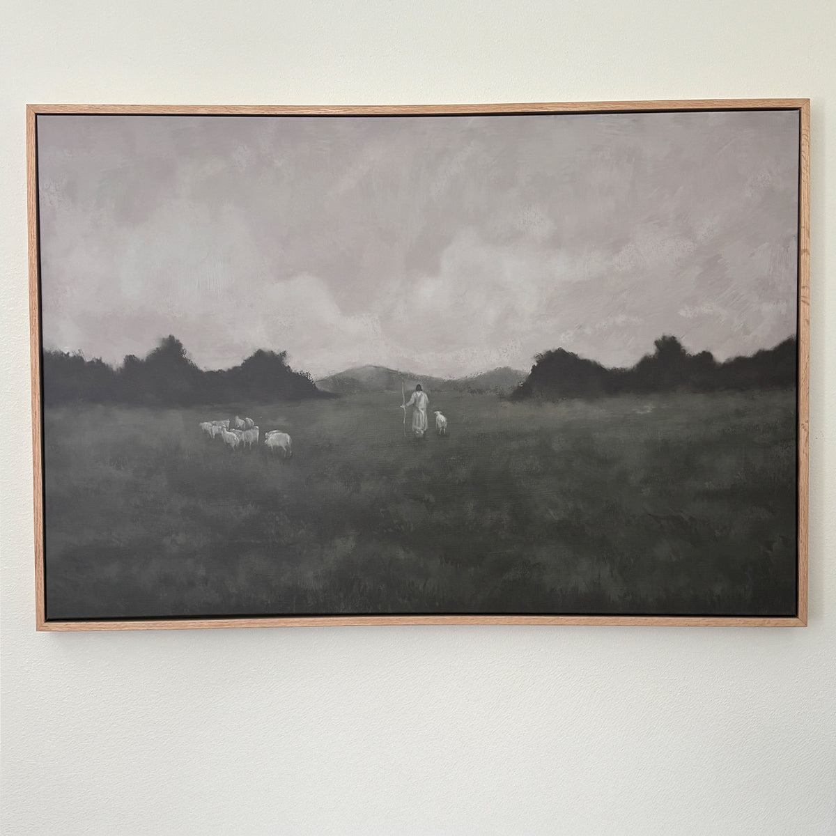 Jesus Leaves 99 Green- Framed Canvas