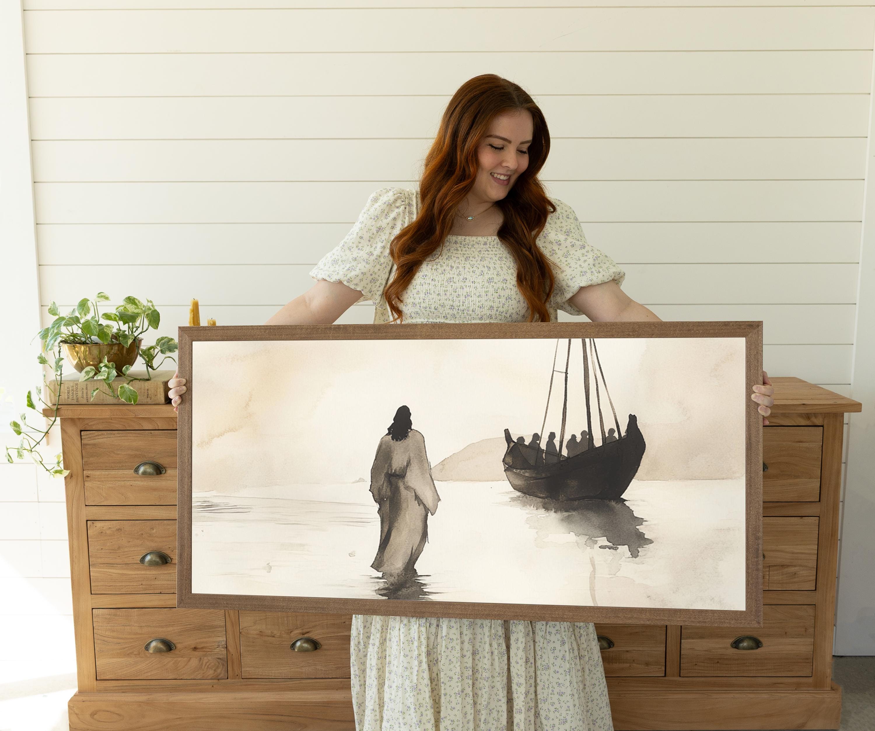 Jesus Oil Painting – Framed