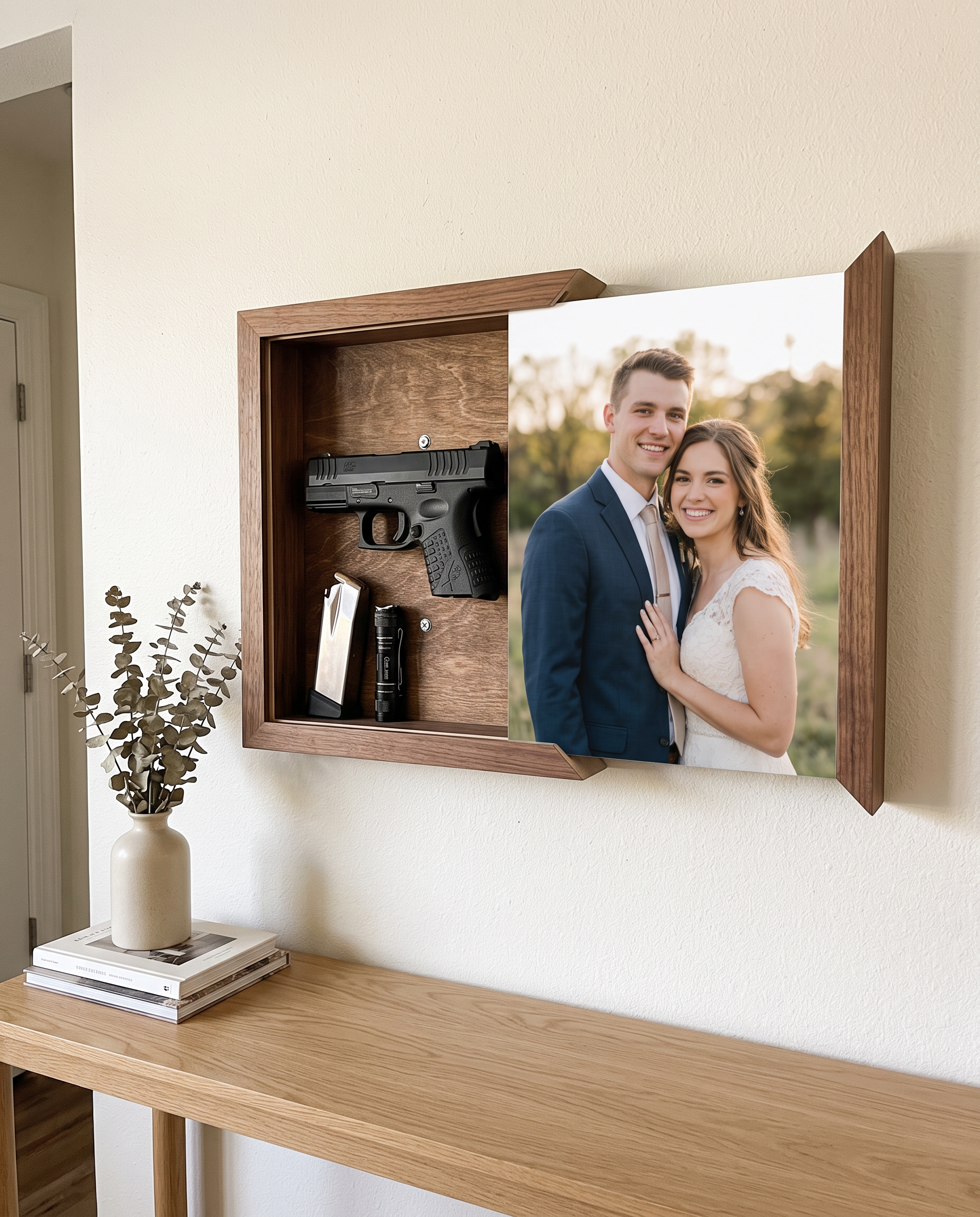Personalized Photo Concealment Box — Hidden Gun Storage