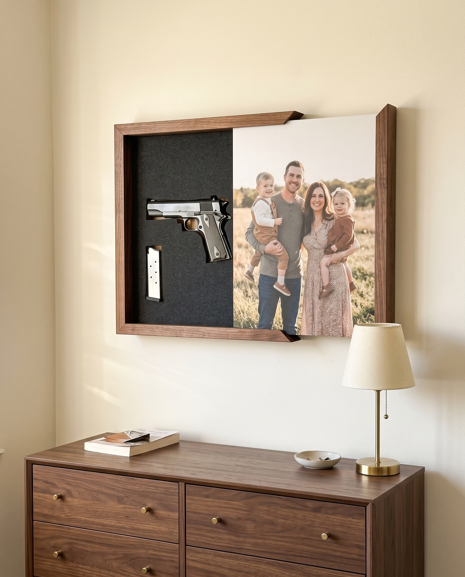 Personalized Photo Concealment Box — Hidden Gun Storage