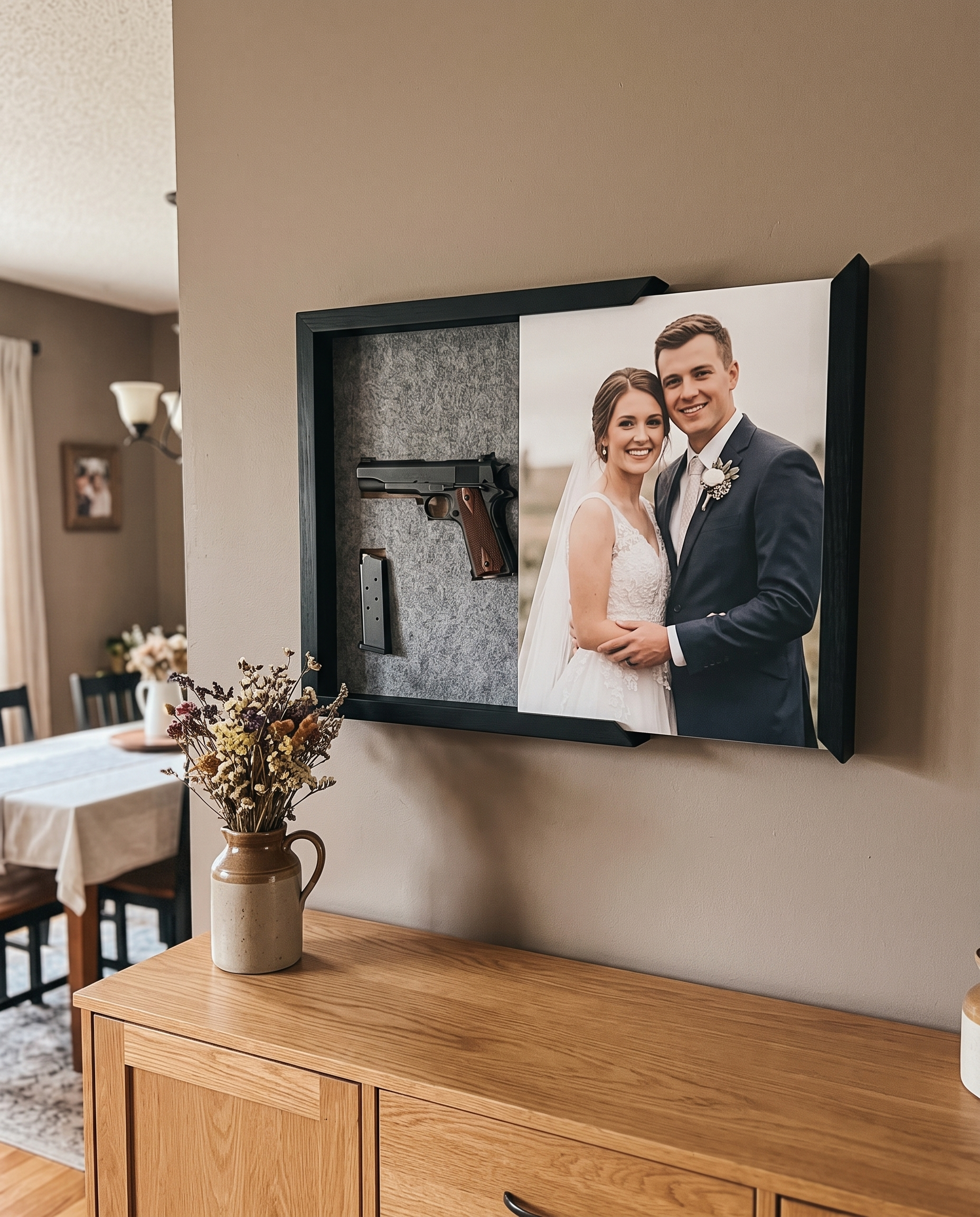 Personalized Photo Concealment Box — Hidden Gun Storage