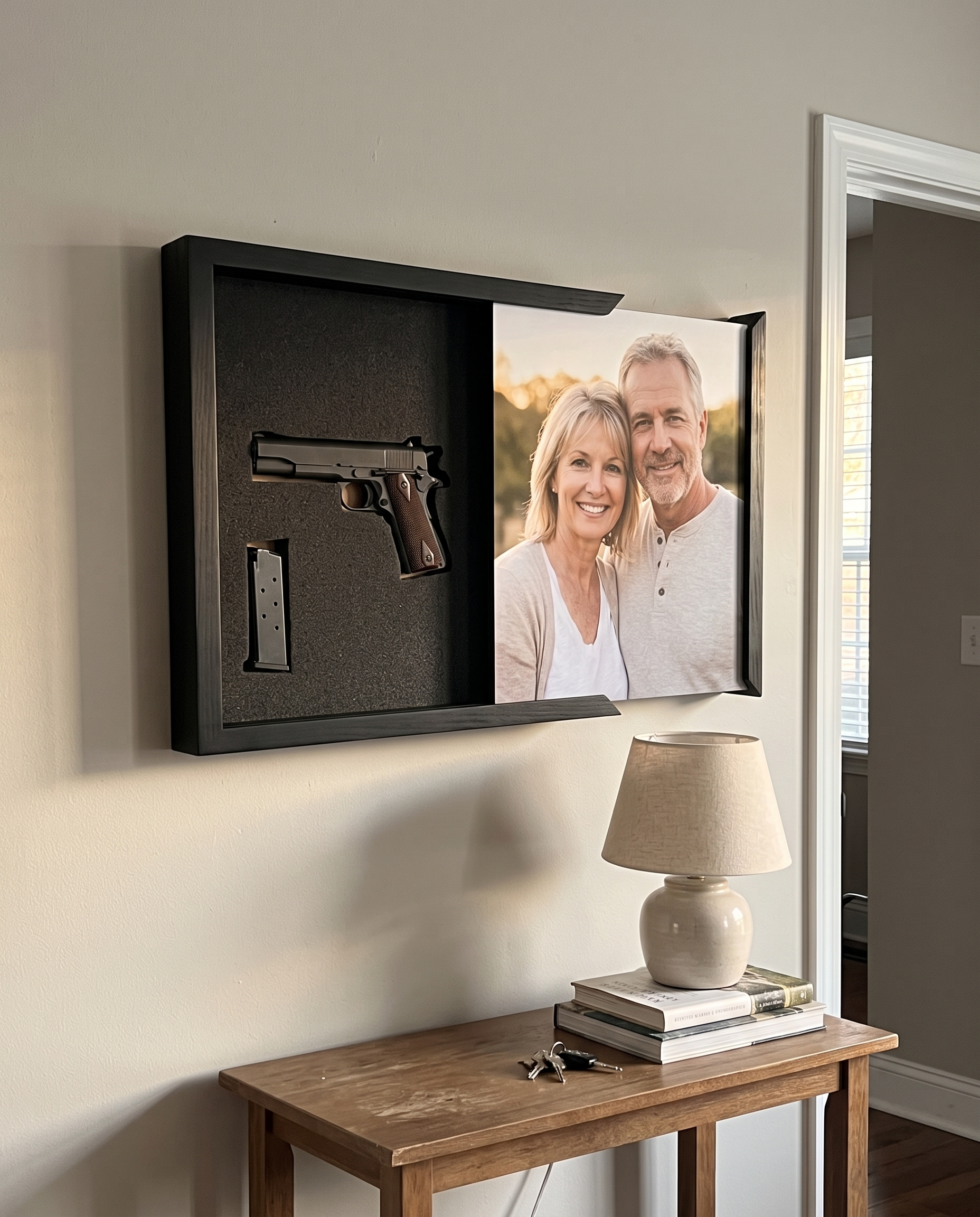 Personalized Photo Concealment Box — Hidden Gun Storage