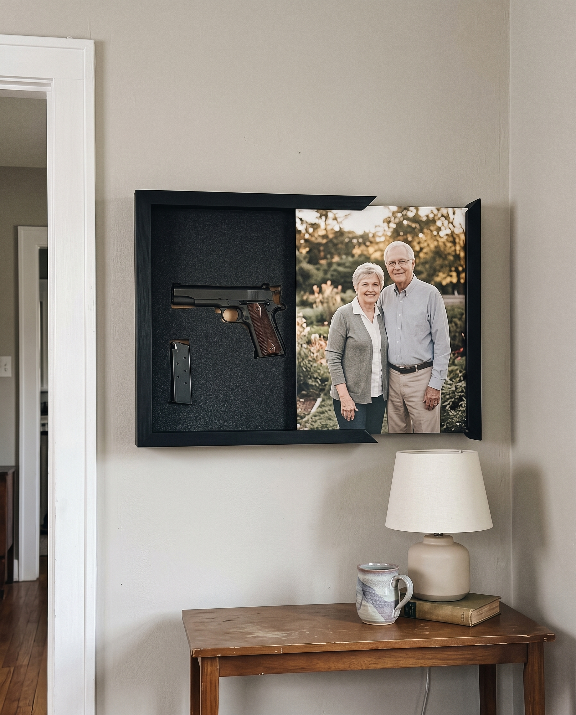 Personalized Photo Concealment Box — Hidden Gun Storage
