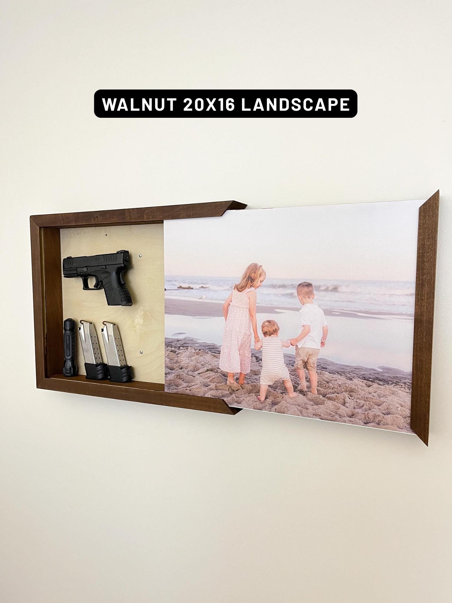 Hidden Gun Concealment Storage- Locked – Personalized Photo