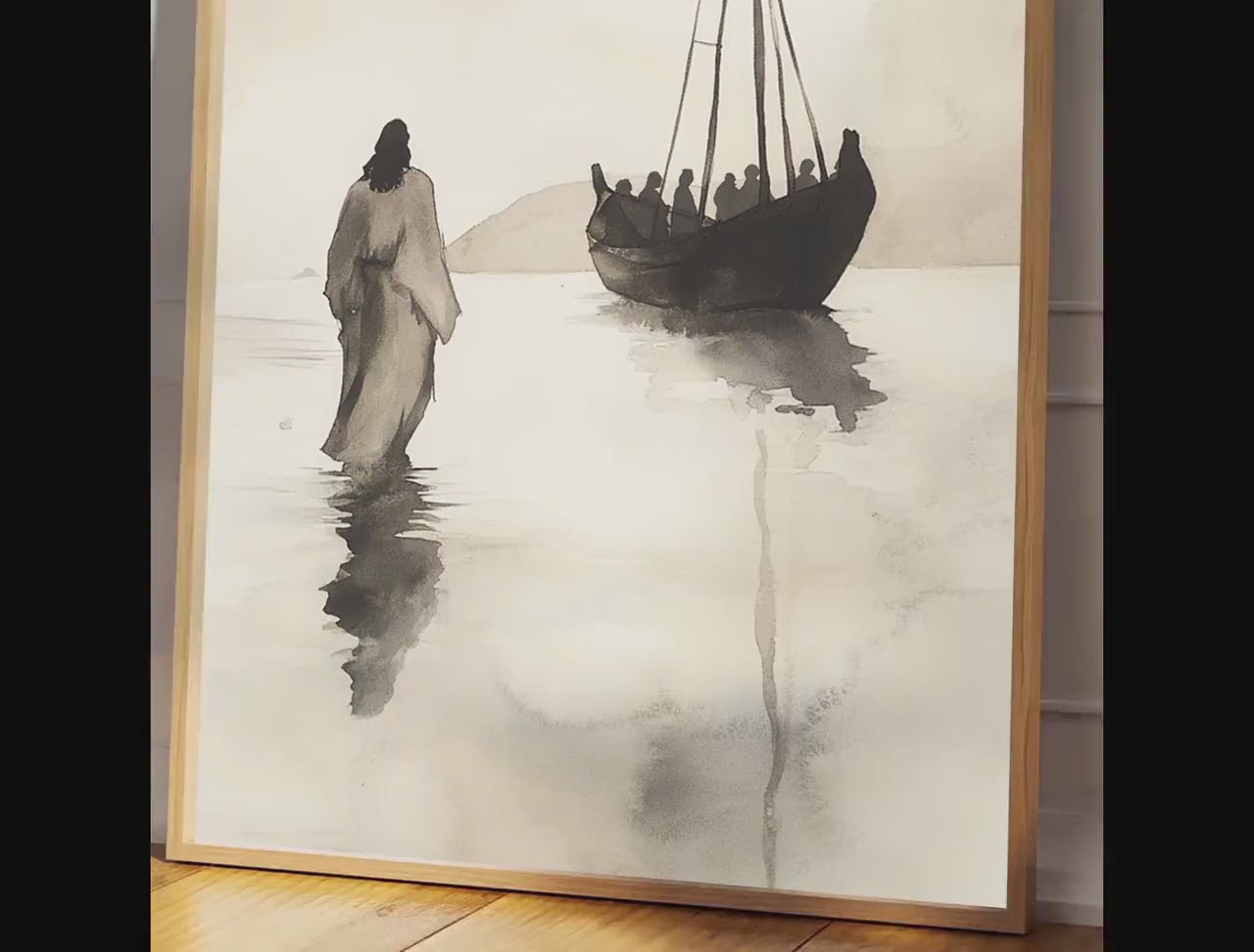 Jesus Oil Painting – Framed